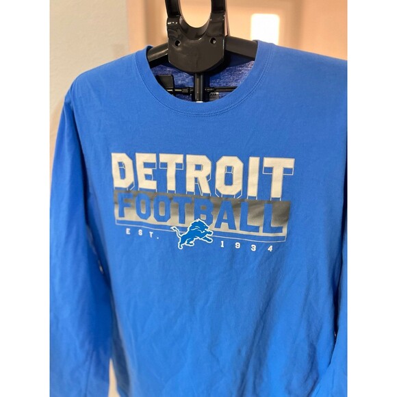 Detroit Lions NFL Football Long Sleeved T-Shirt Men’s Size Large - Picture 2 of 7